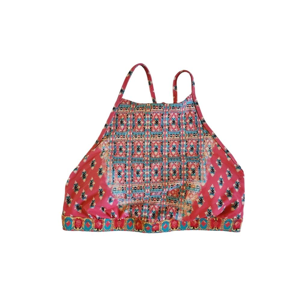 Nanette Lepore Sz Med Women's Bindi Stargazer Halter Swim Suit TOP ONLY